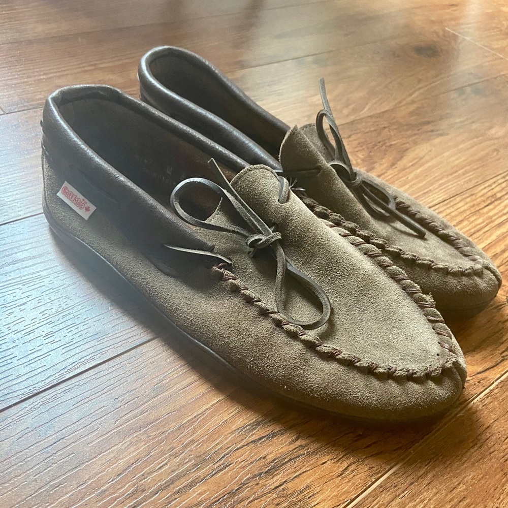 Smoke Brown Moccasins